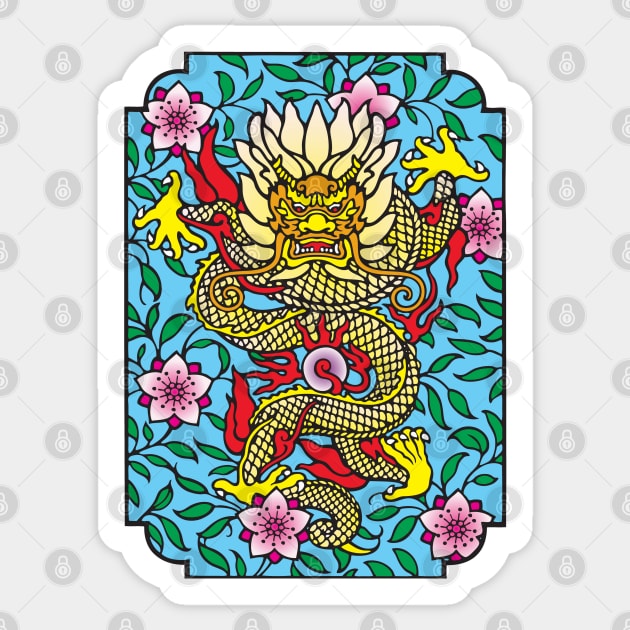 Chinese Dragon Sticker by This and That Designs